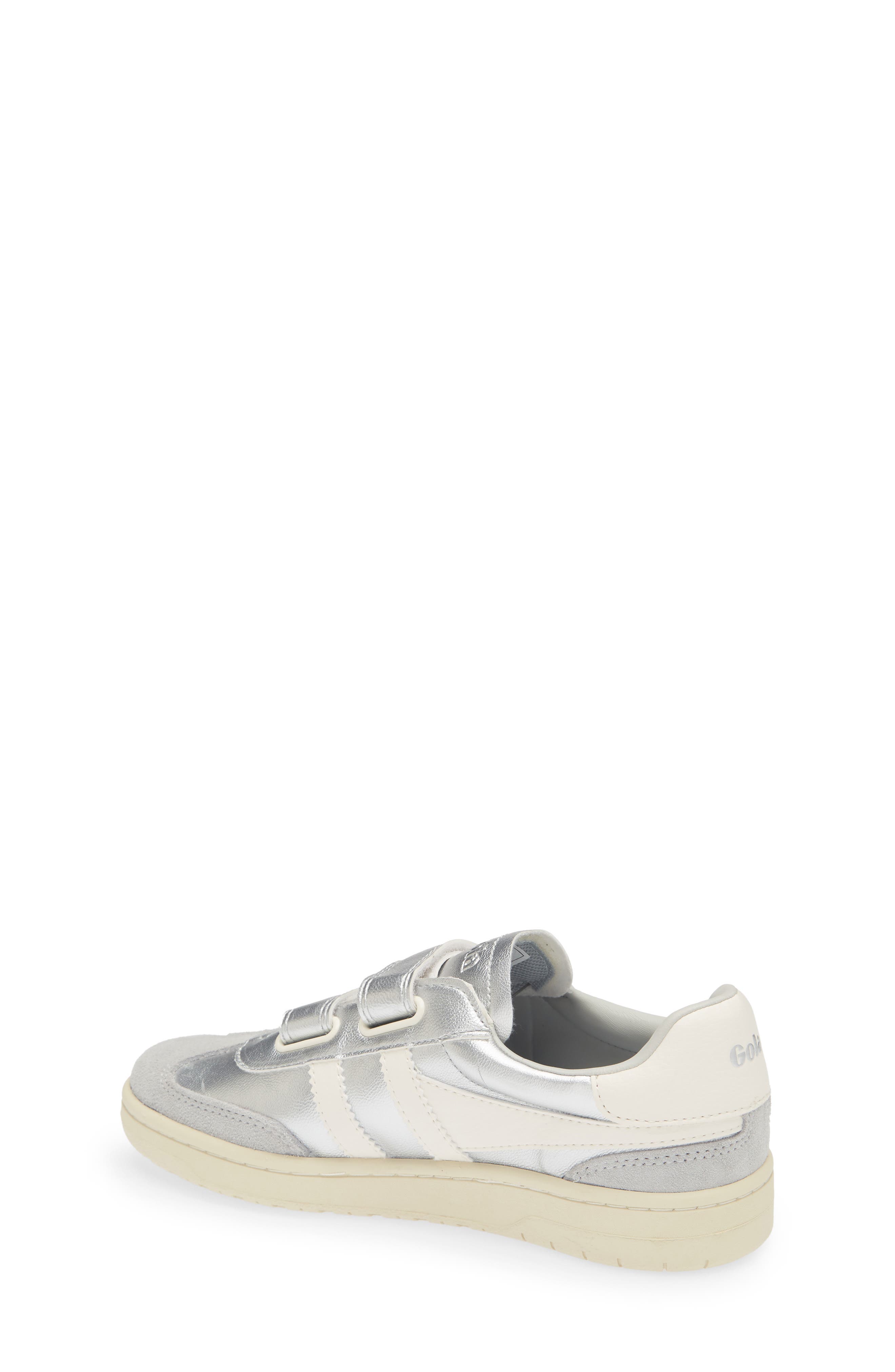 Kids' Viper Glimmer Strap Sneaker, Alternate, color, SILVER/ OFF WHITE