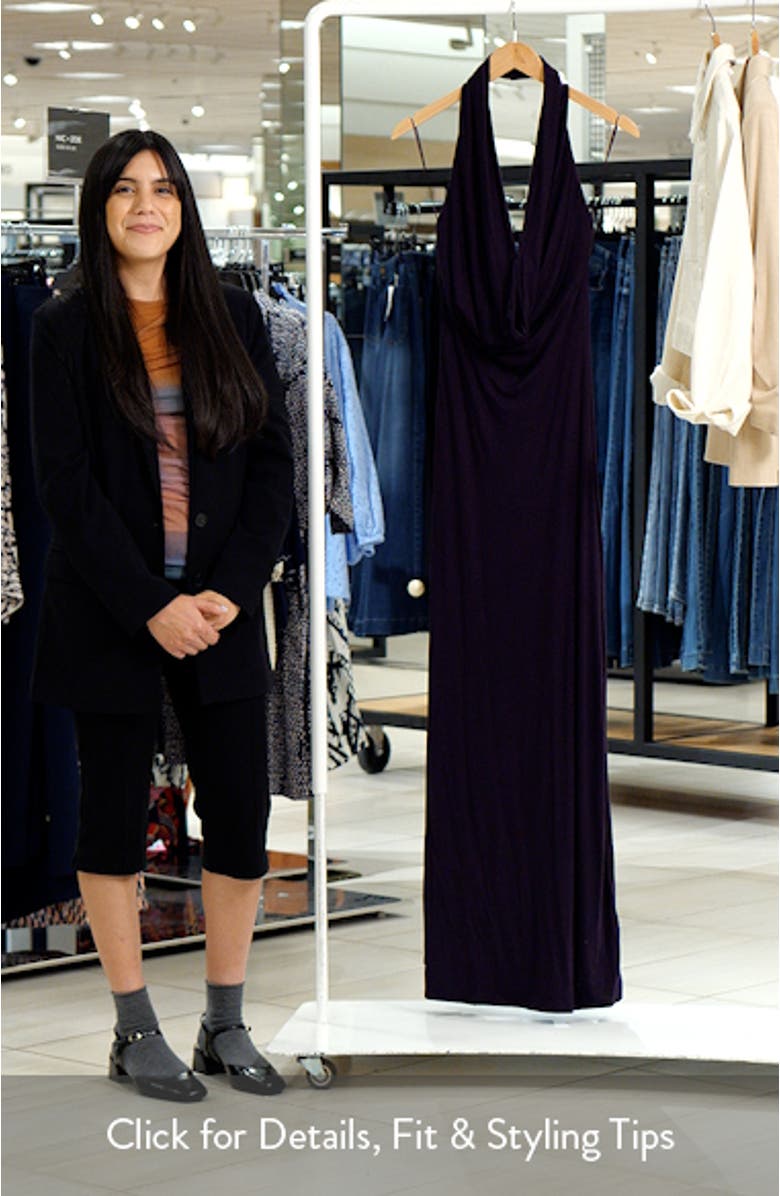Smooth Halter Maxi Dress, sales video thumbnail