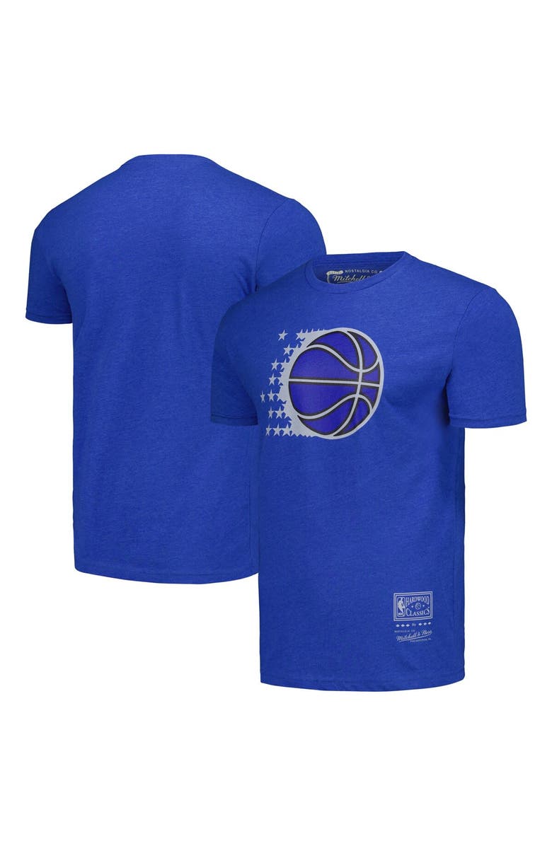 Mitchell & Ness Unisex Mitchell & Ness Blue Orlando Magic Hardwood Classics MVP Throwback Logo T-Shirt, Main, color, Blue