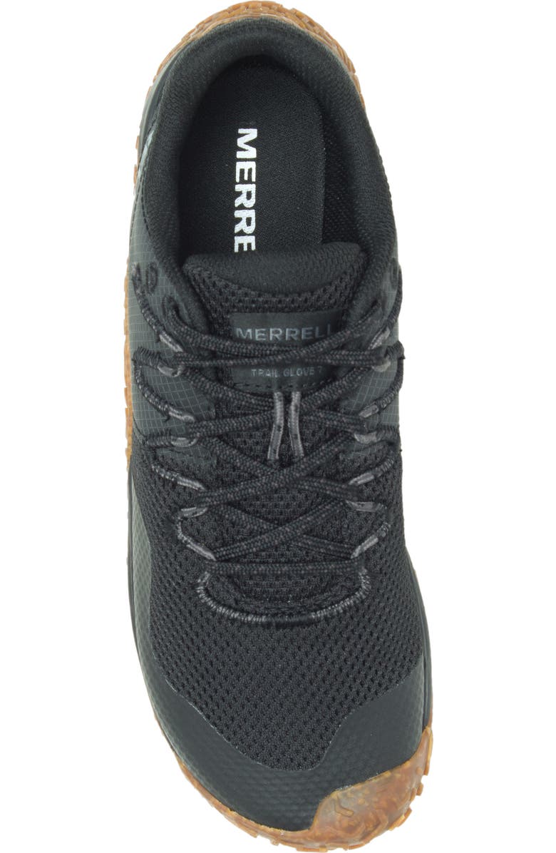 Merrell Trail Glove 7 Hiking Sneaker, Alternate, color, Black/ Gum