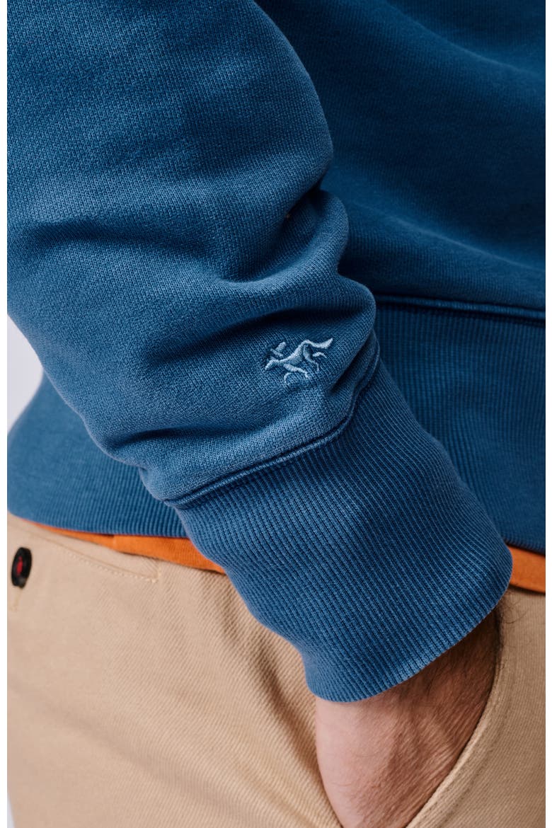 Brandon Crew Neck Relaxed Sweatshirt, Alternate, color, Washed Cobalt