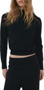 MANGO Mock Neck Sweater