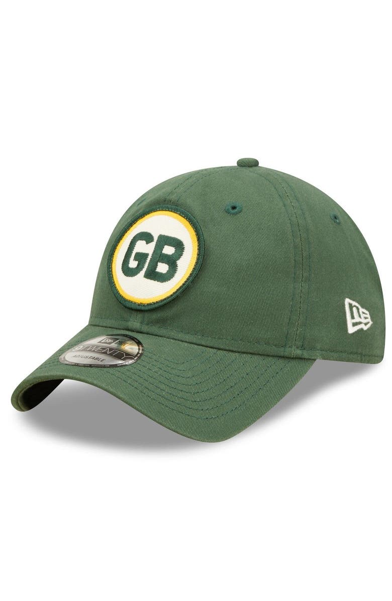 New Era Men's New Era Green Green Bay Packers 2022 Sideline 9TWENTY Historic Adjustable Hat, Alternate, color, 