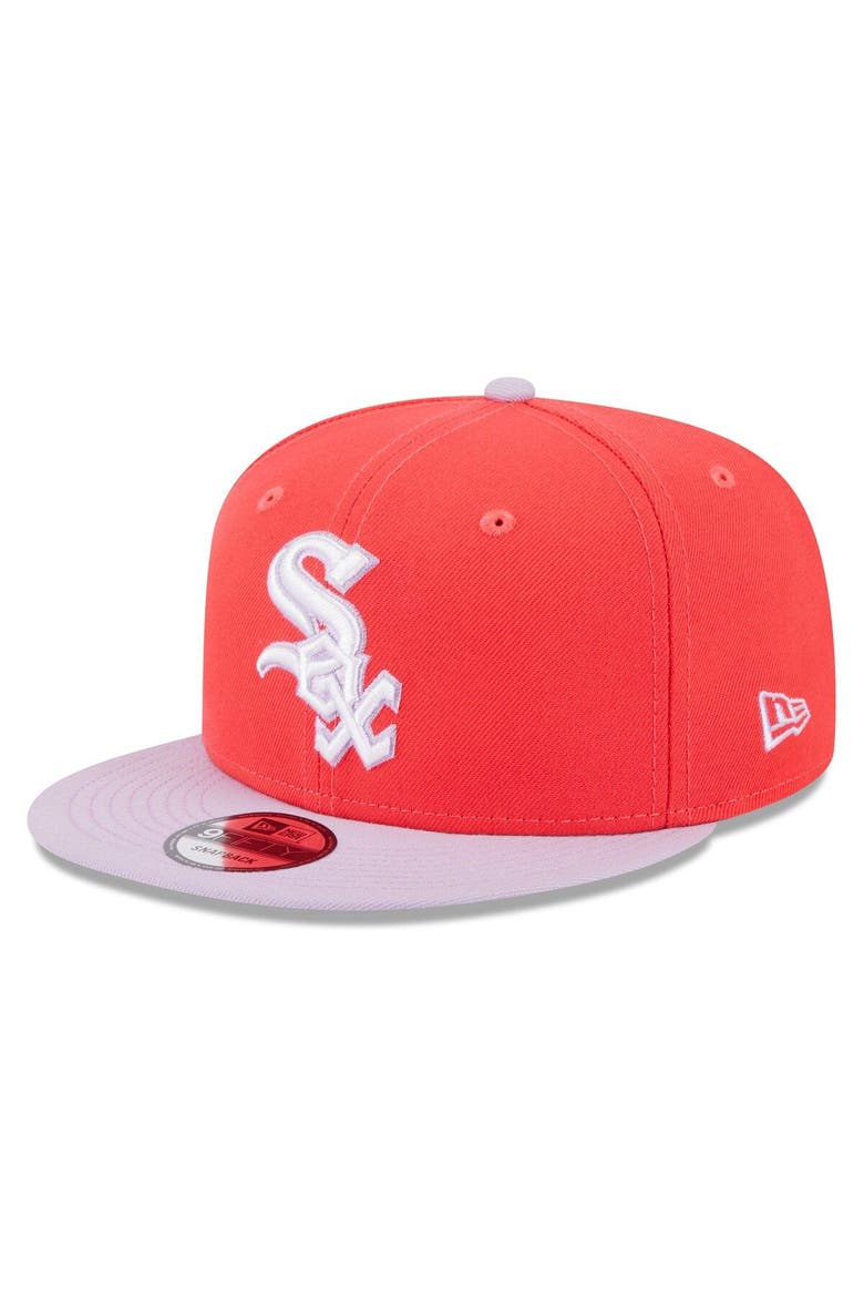 Men's New Era Red/Purple Chicago White Sox Spring Basic Two-Tone 9FIFTY Snapback Hat, Main, color, Red