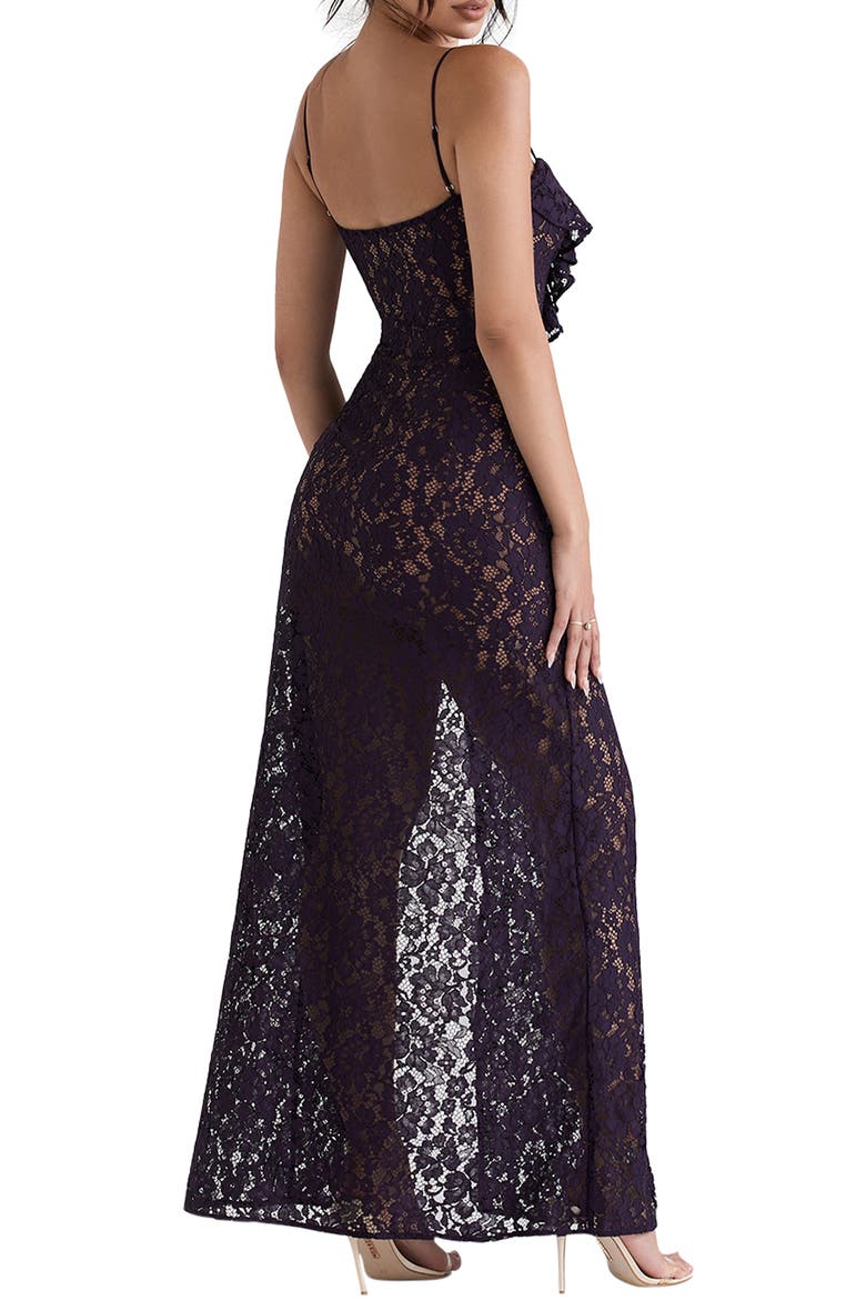 Malia Lace Dress, Alternate, color, DEEP PURPLE