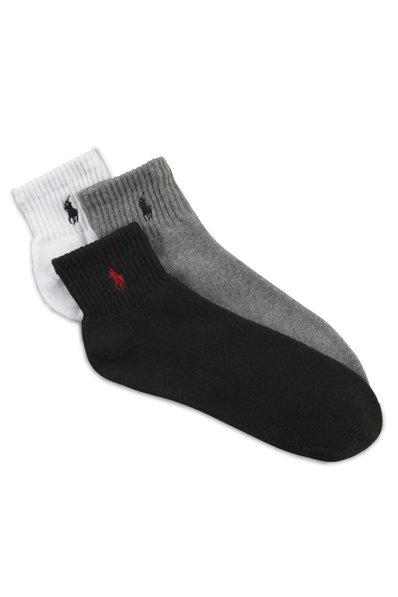 3-pk Classic 1/4-Top Sport Socks, Main, color, ASSORTED