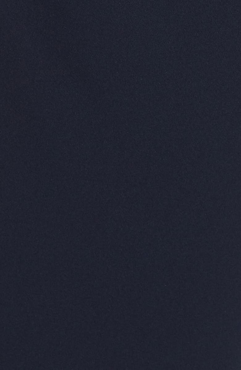 Betsey Johnson Ruched Ponte Sheath Dress, Alternate, color, Navy