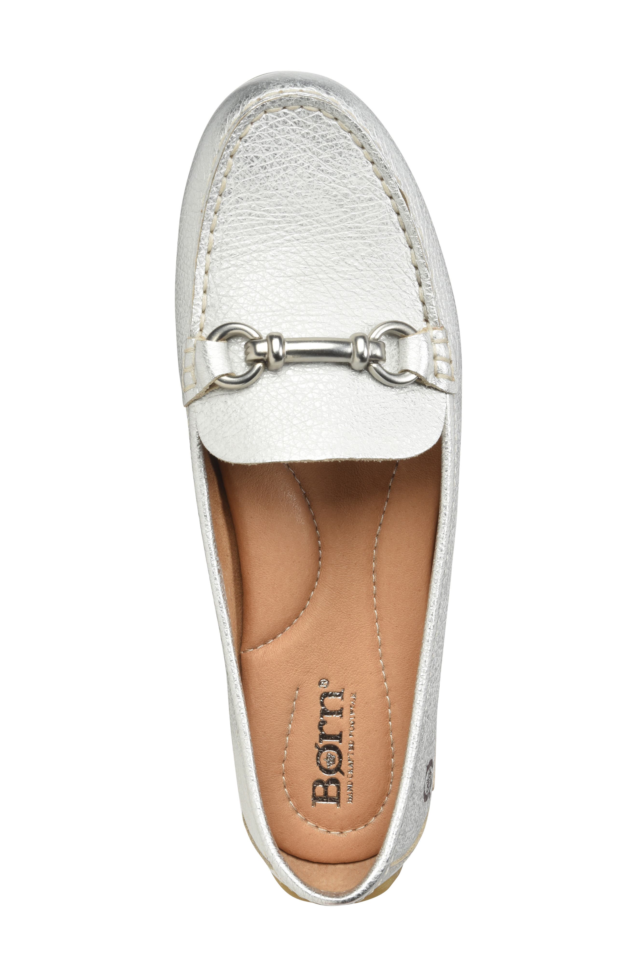 Magnolia Loafer, Alternate, color, SILVER LEATHER