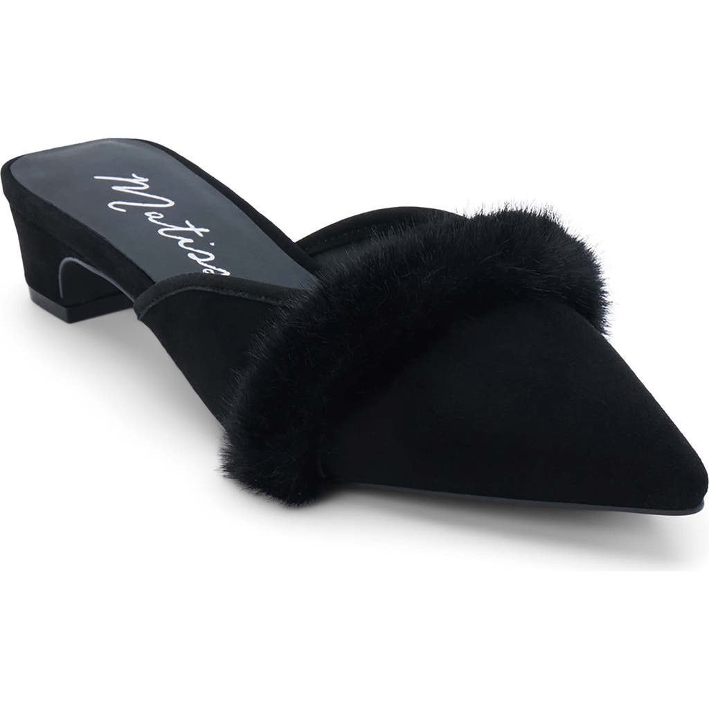 Matisse Kellan Pointed Toe Mule In Black