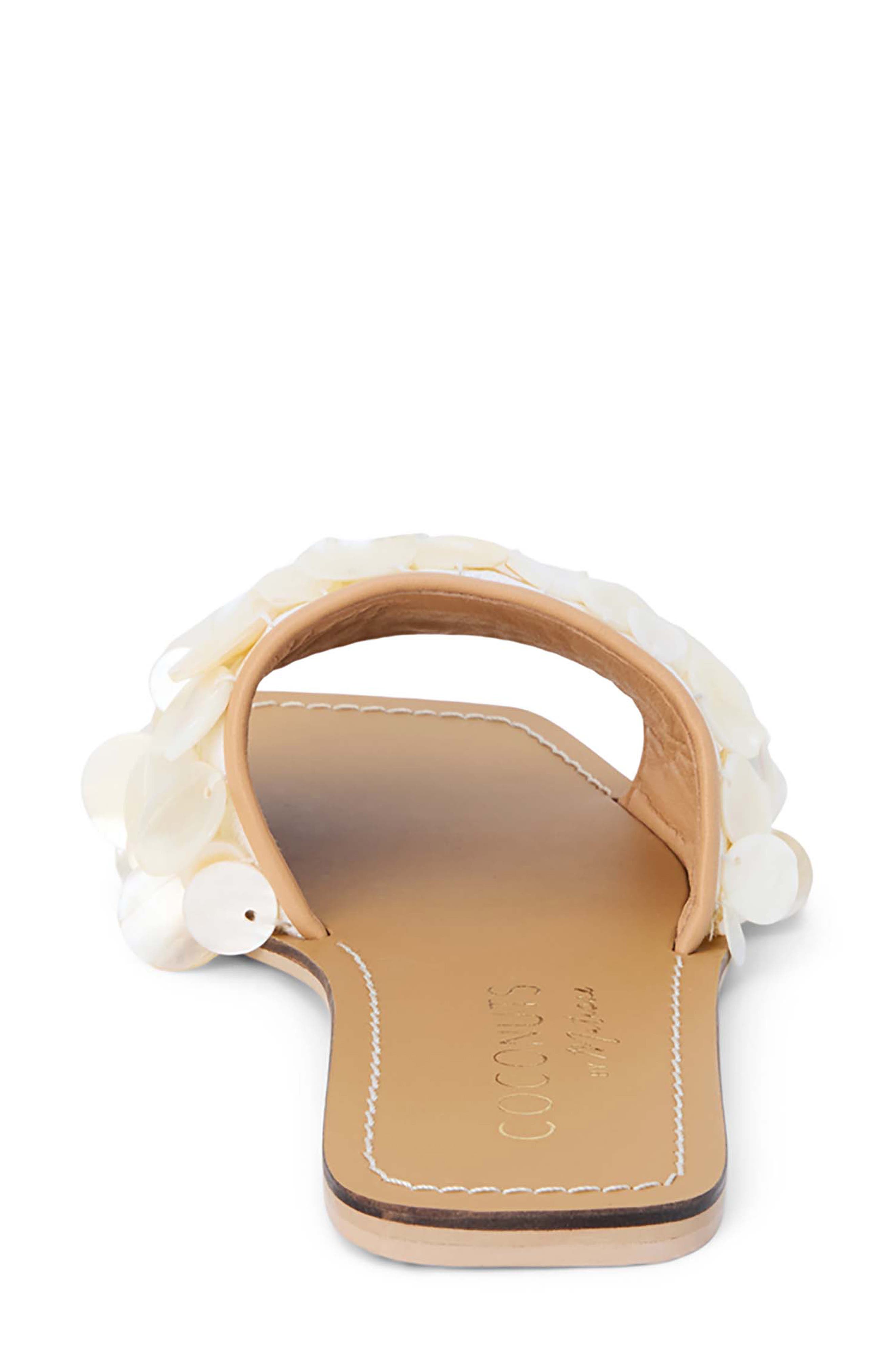 Waverly Slide Sandal, Alternate, color, NATURAL/ WHITE