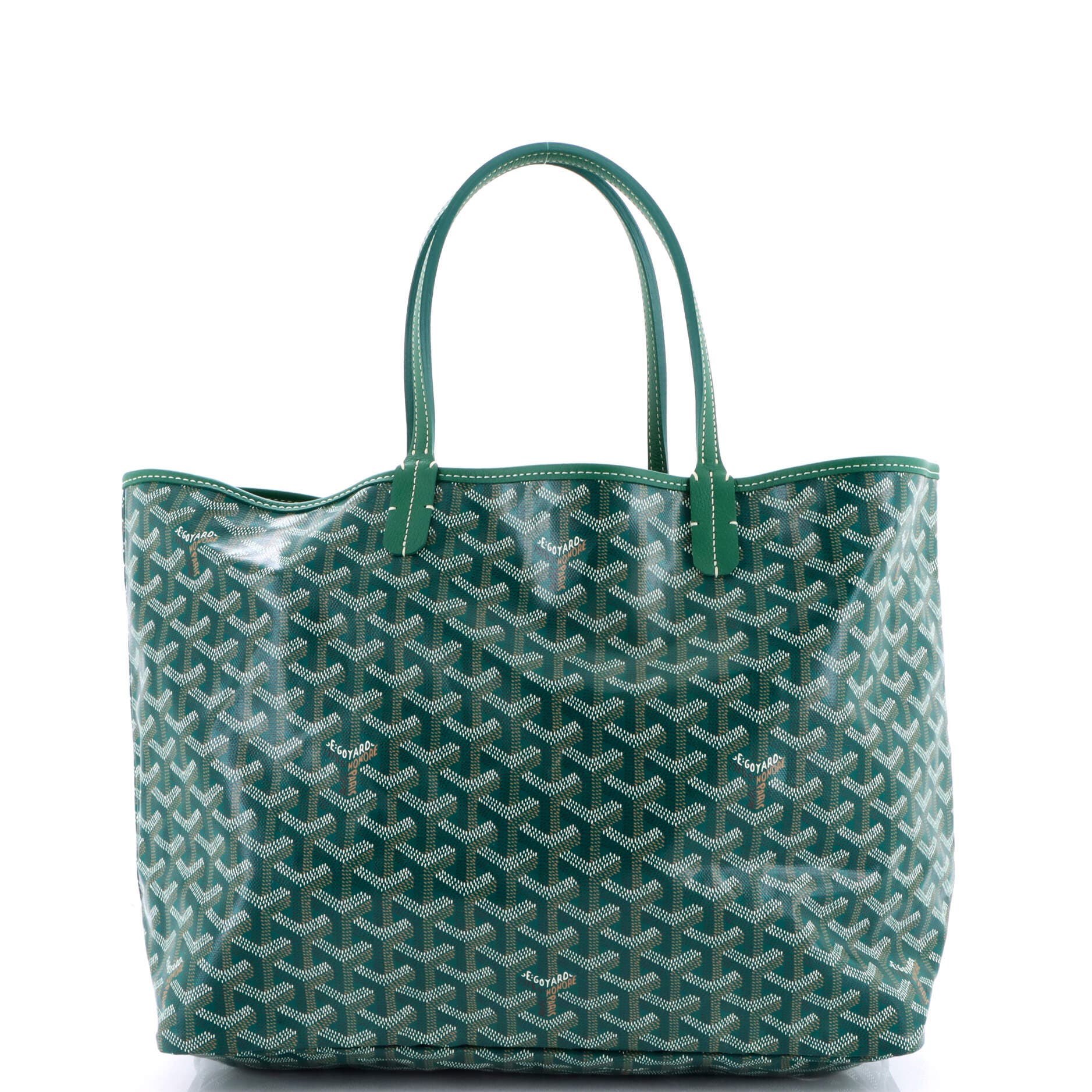 Pre-Owned Goyard Saint Louis Tote Coated Canvas PM, Main, color, Green