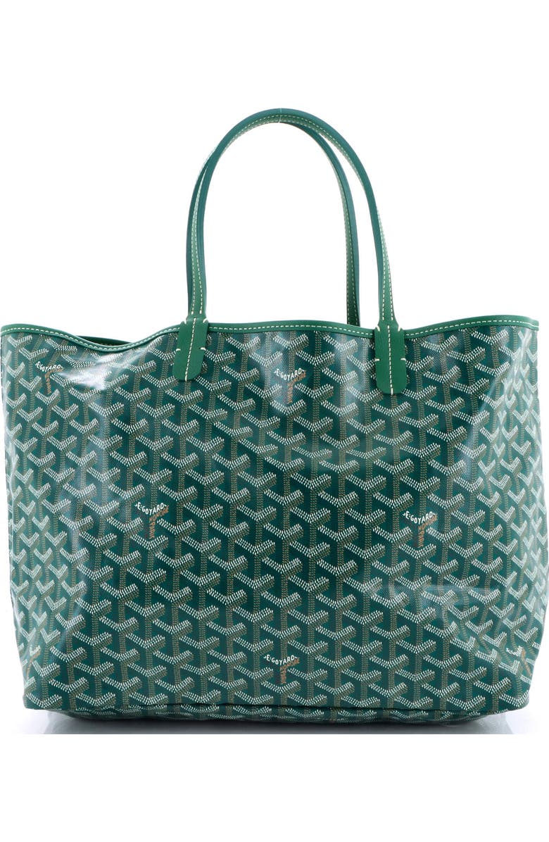 Pre-Owned Goyard Saint Louis Tote Coated Canvas PM, Main, color, Green