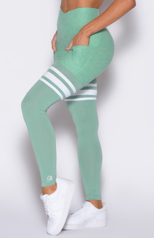 Bombshell Sportswear Contour Thigh High In Green
