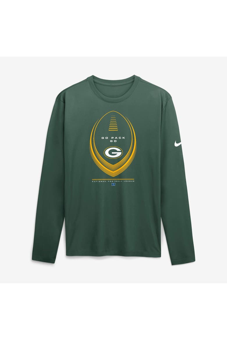Men's Nike Green Green Bay Packers Legend Icon Dri-FIT Long Sleeve T-Shirt, Alternate, color, Green