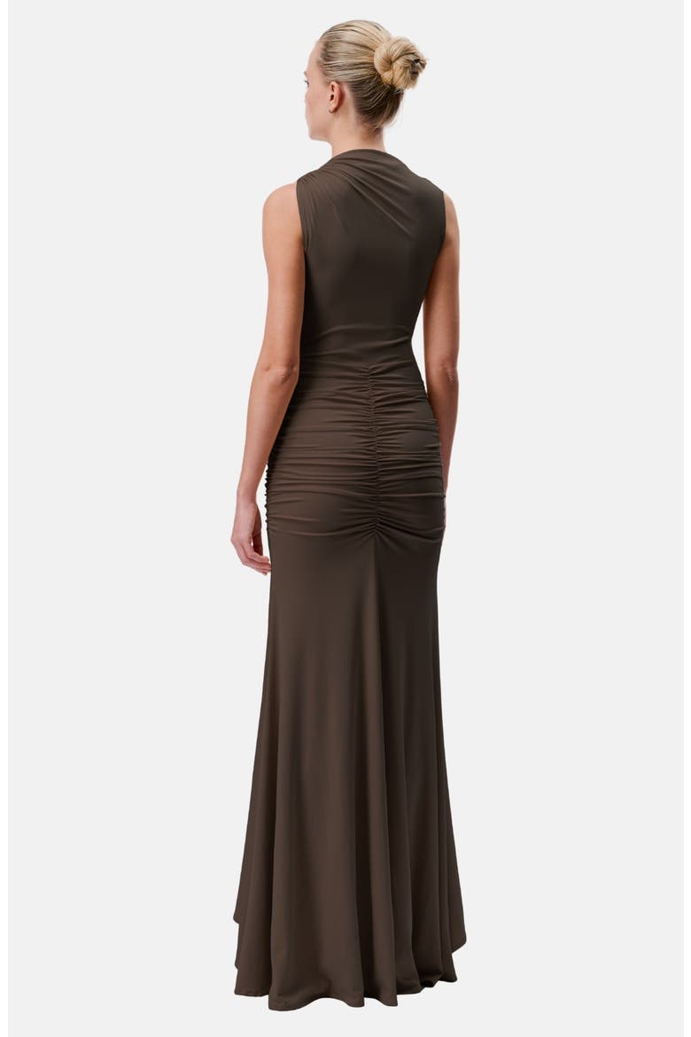 Elina Dress, Alternate, color, Chocolate Brown
