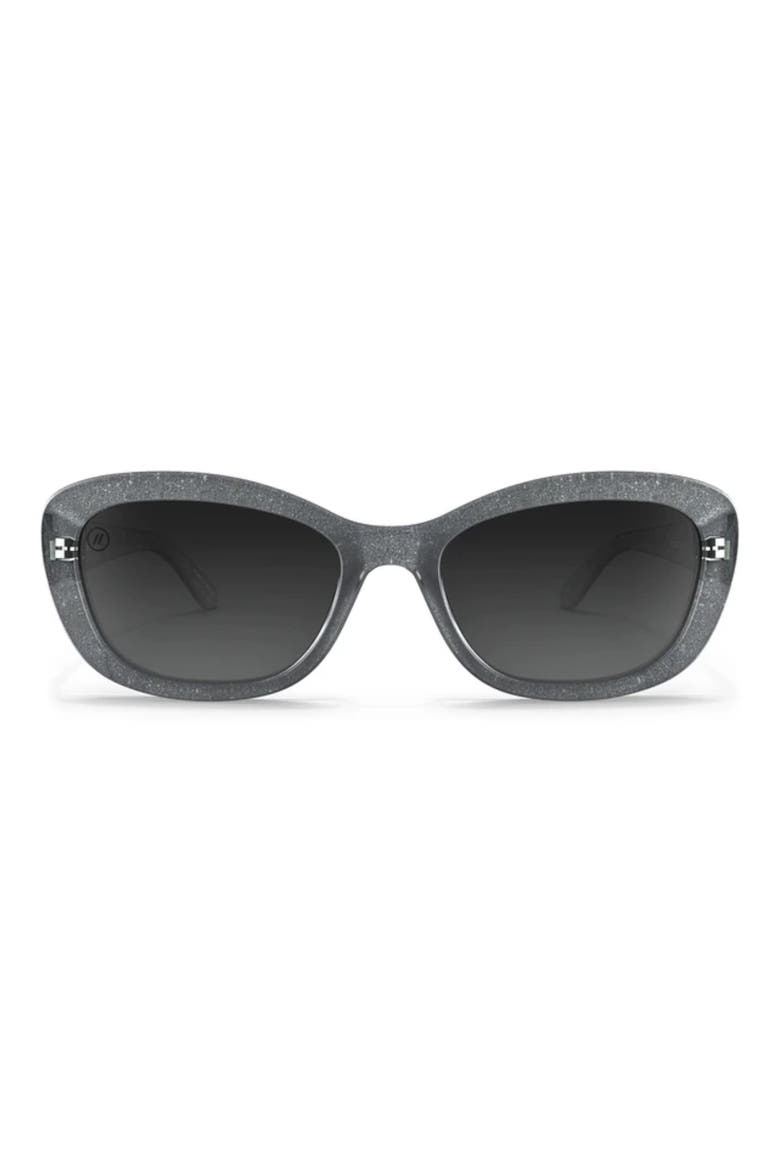 Olivia 54mm Polarized Cat Eye Sunglasses, Main, color, GRAY