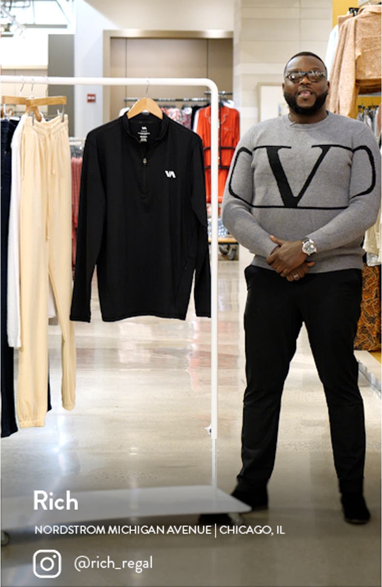 Recycled Polyester Blend Quarter Zip Pullover, sales video thumbnail