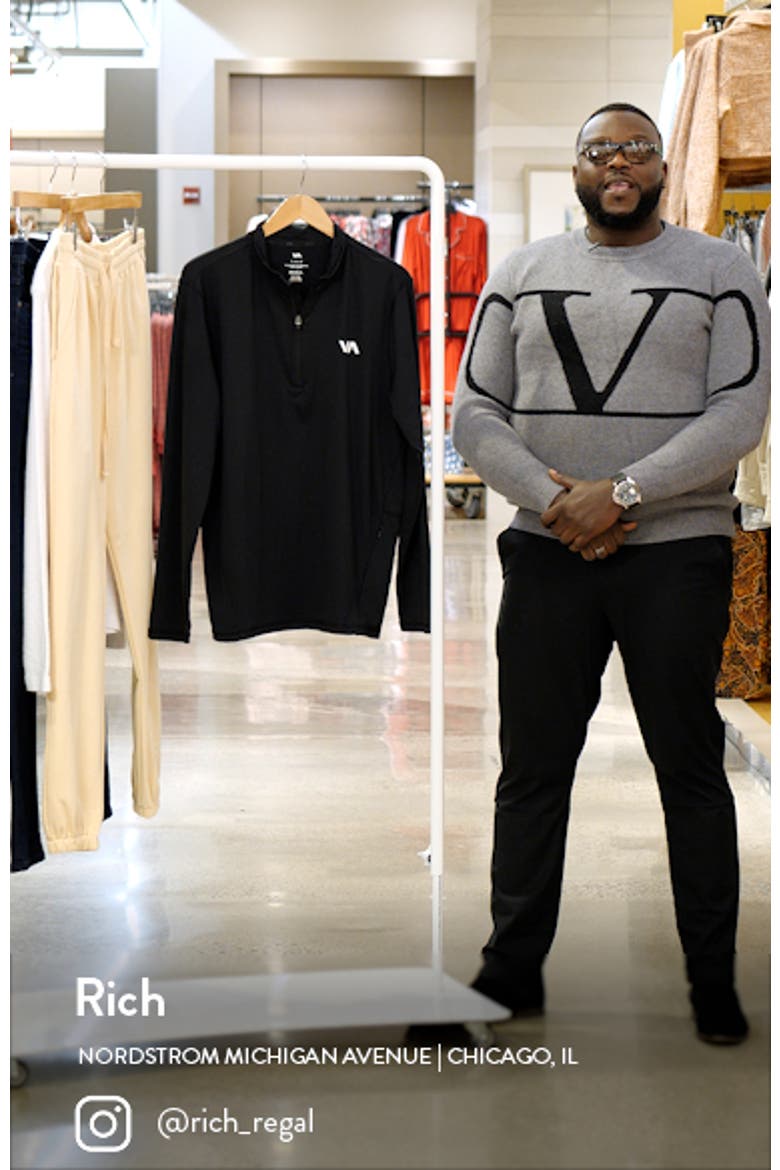 Recycled Polyester Blend Quarter Zip Pullover video