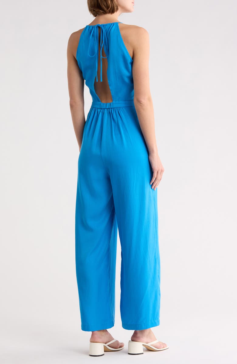 FRNCH Palma Wide Leg Jumpsuit, Alternate, color, Bleu Electrique