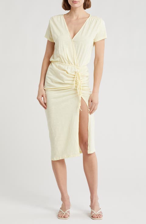 Sharon Surplice V-Neck Organic Cotton Dress