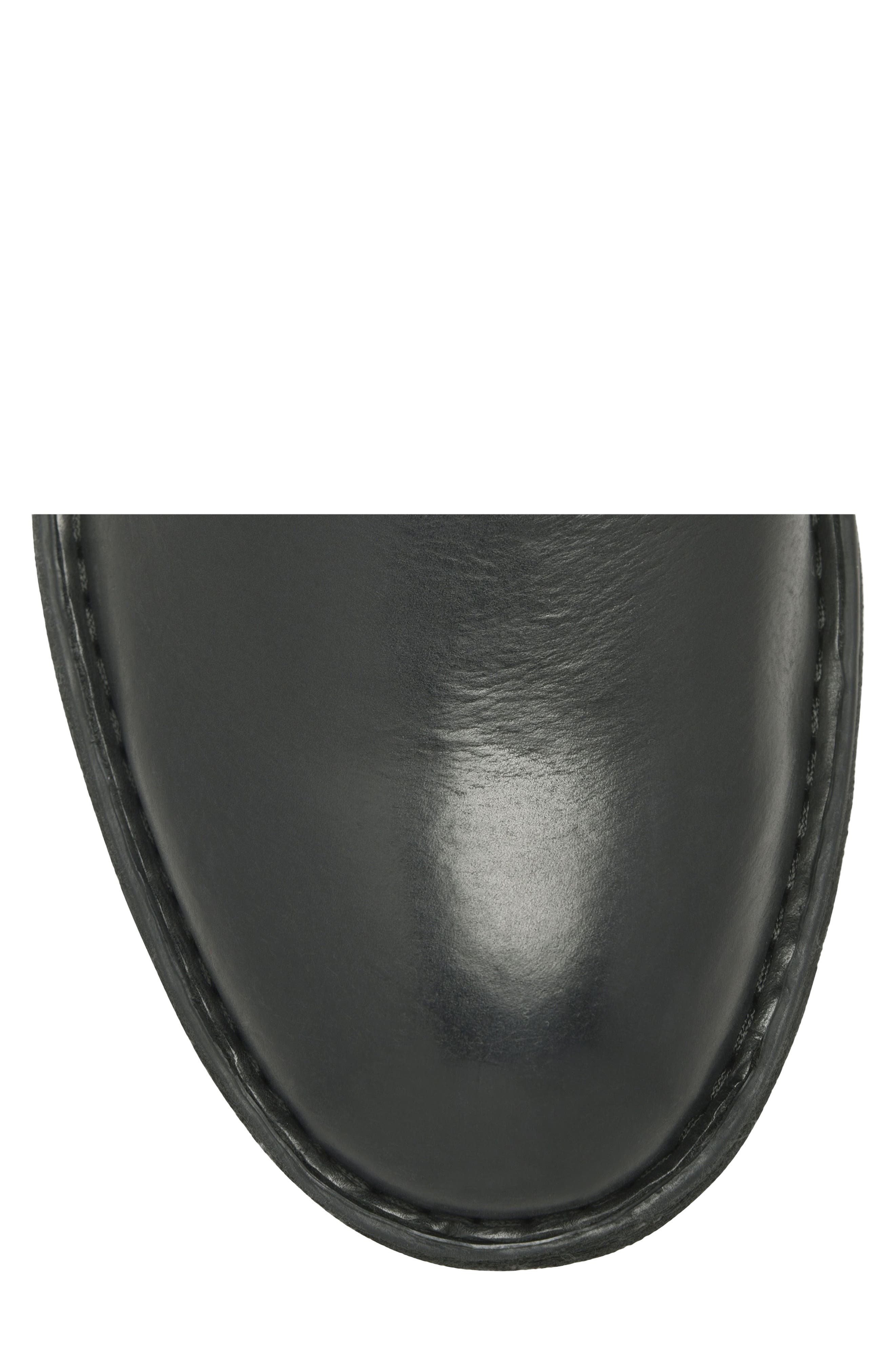 Julian II Leather Chelsea Boot, Alternate, color, BLACK