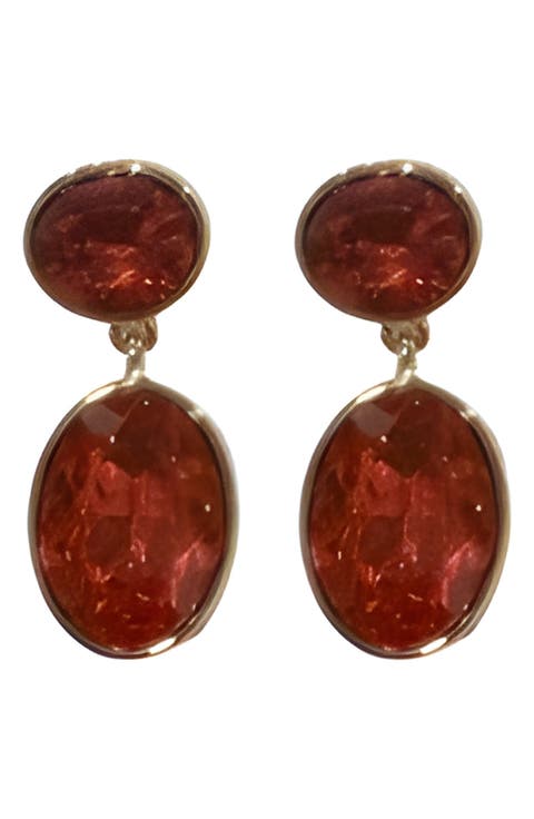 Crystal Double Drop Earrings