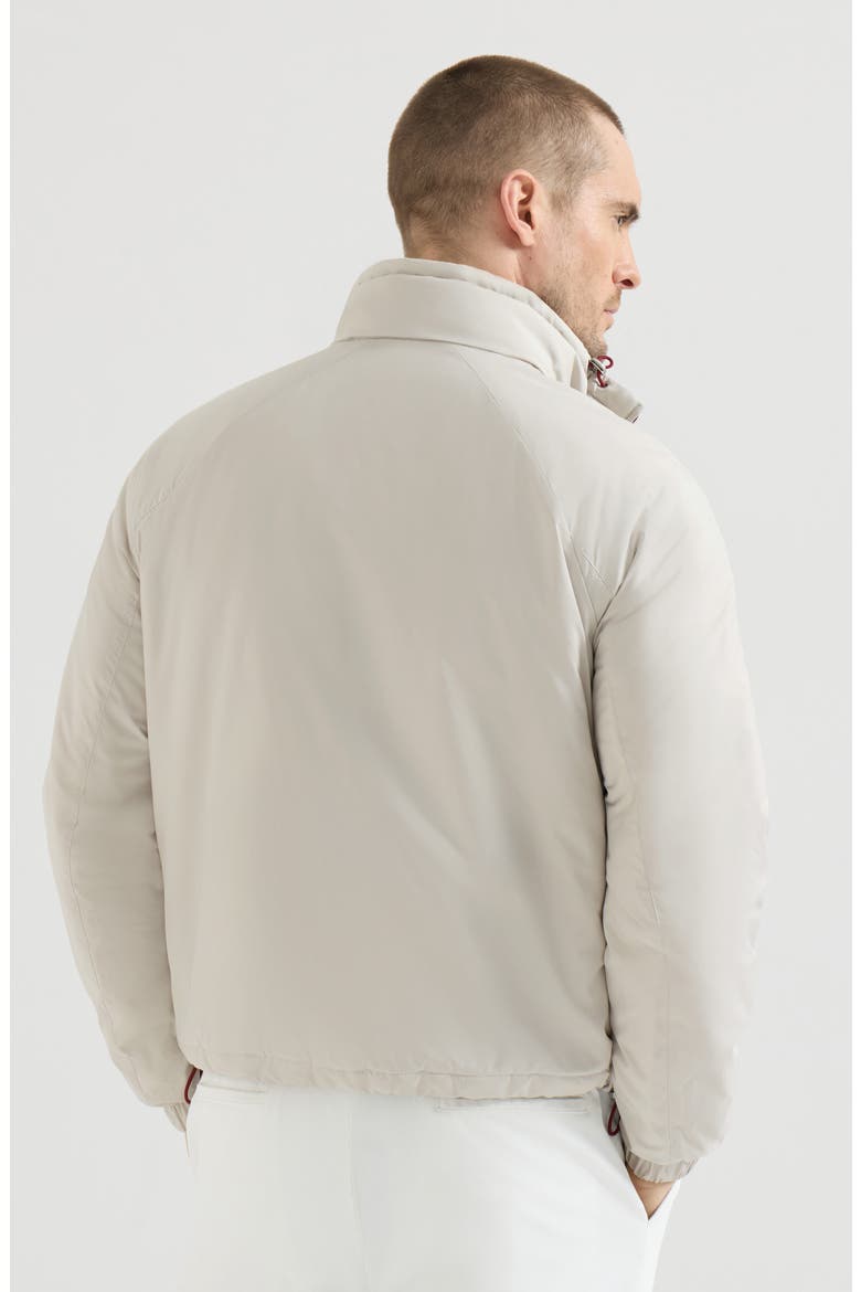 Lightweight nylon outerwear jacket with packable hood, Alternate, color, Panama