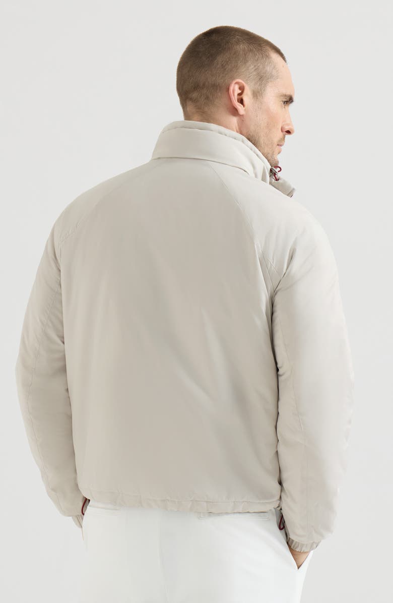 Brunello Cucinelli Outerwear jacket with packable hood, Alternate, color, Panama