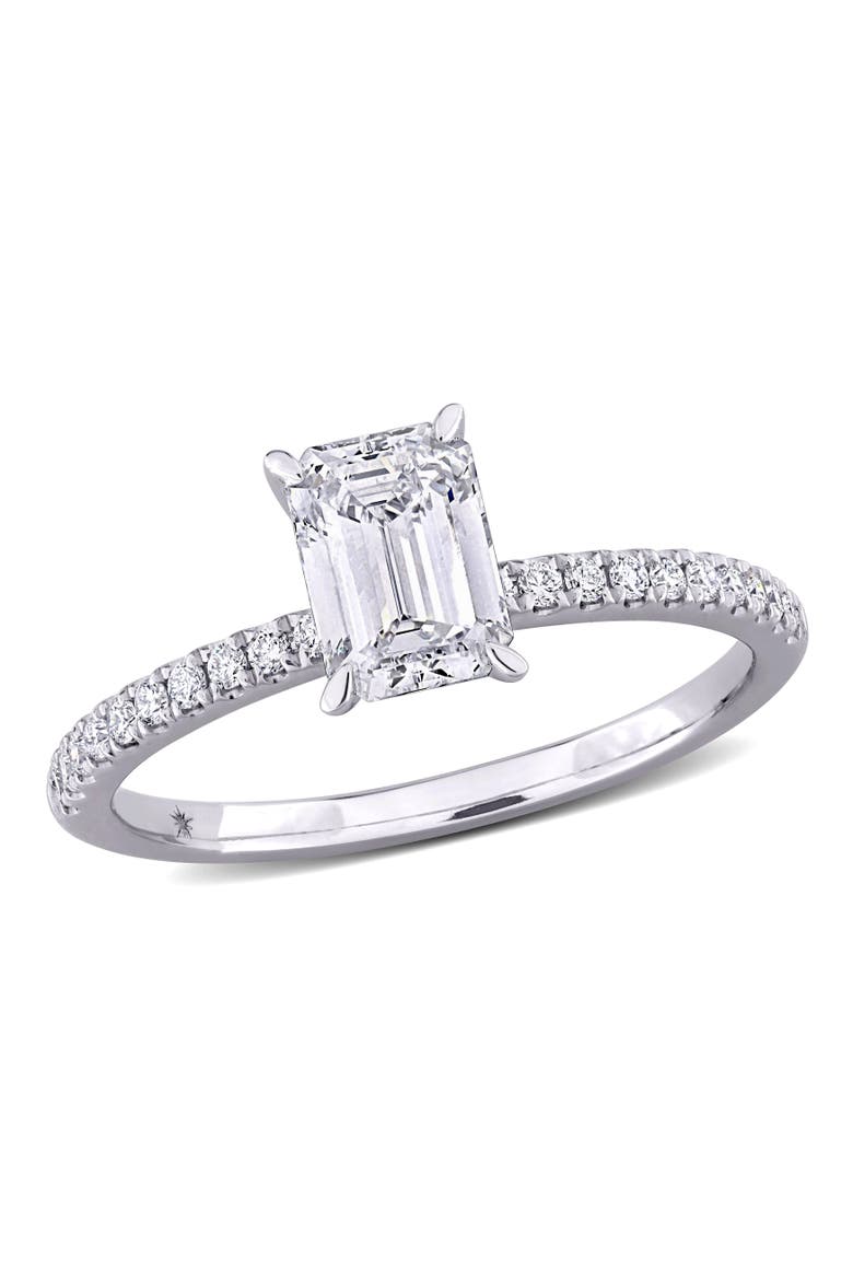 1-1/6 CTW Lab Grown Diamond Engagement Ring 14k, Main, color, White Gold