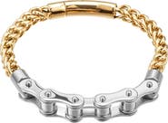 EYE CANDY LOS ANGELES Men's Bike Cable Two-Tone Bracelet