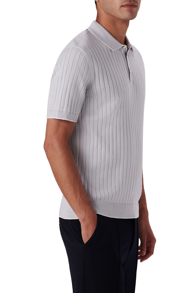 Bugatchi Rob Polo Sweater, Alternate, color, Platinum