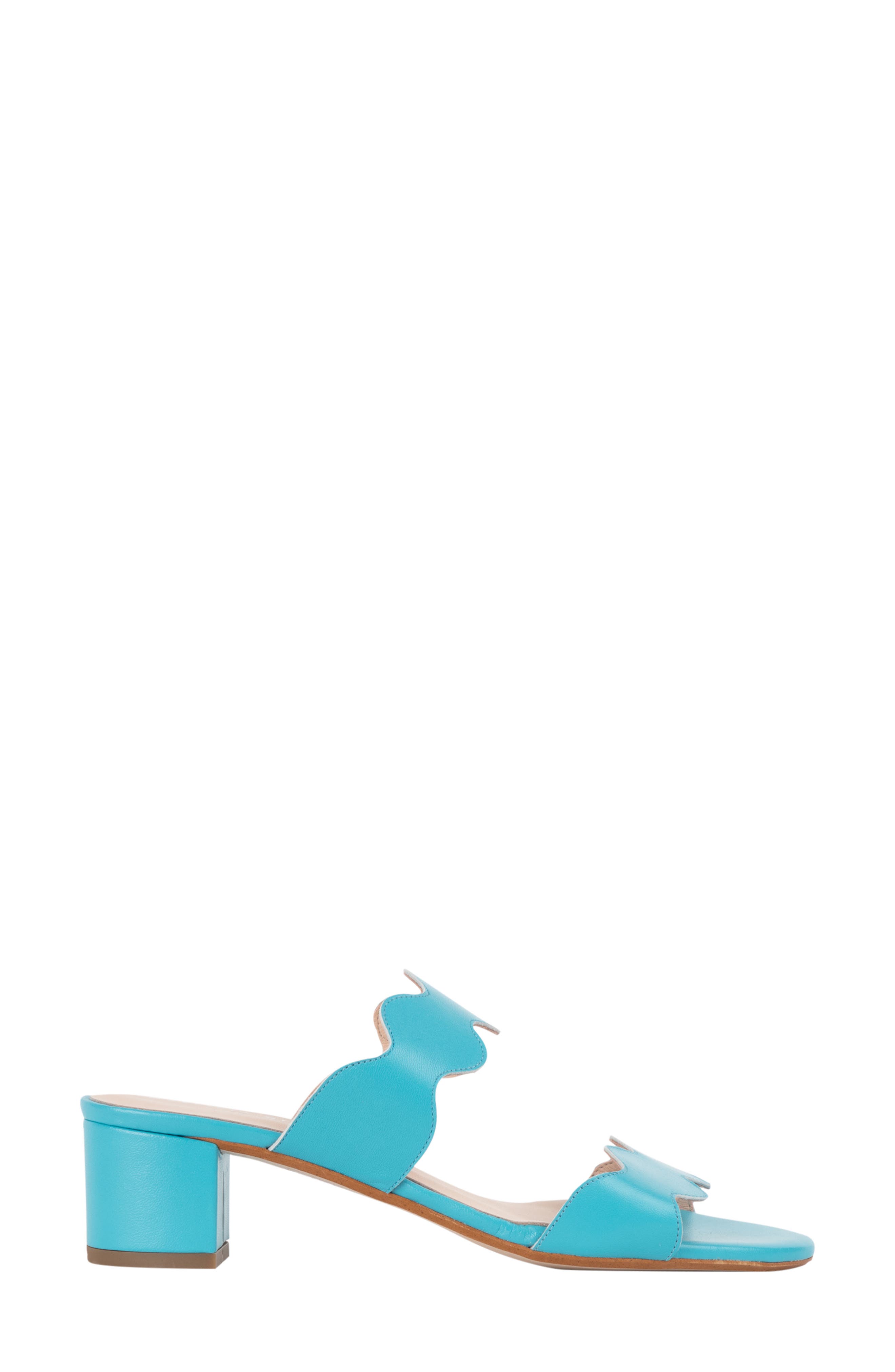 patricia green Palm Beach Slide Sandal, Alternate, color, Turquoise Leather