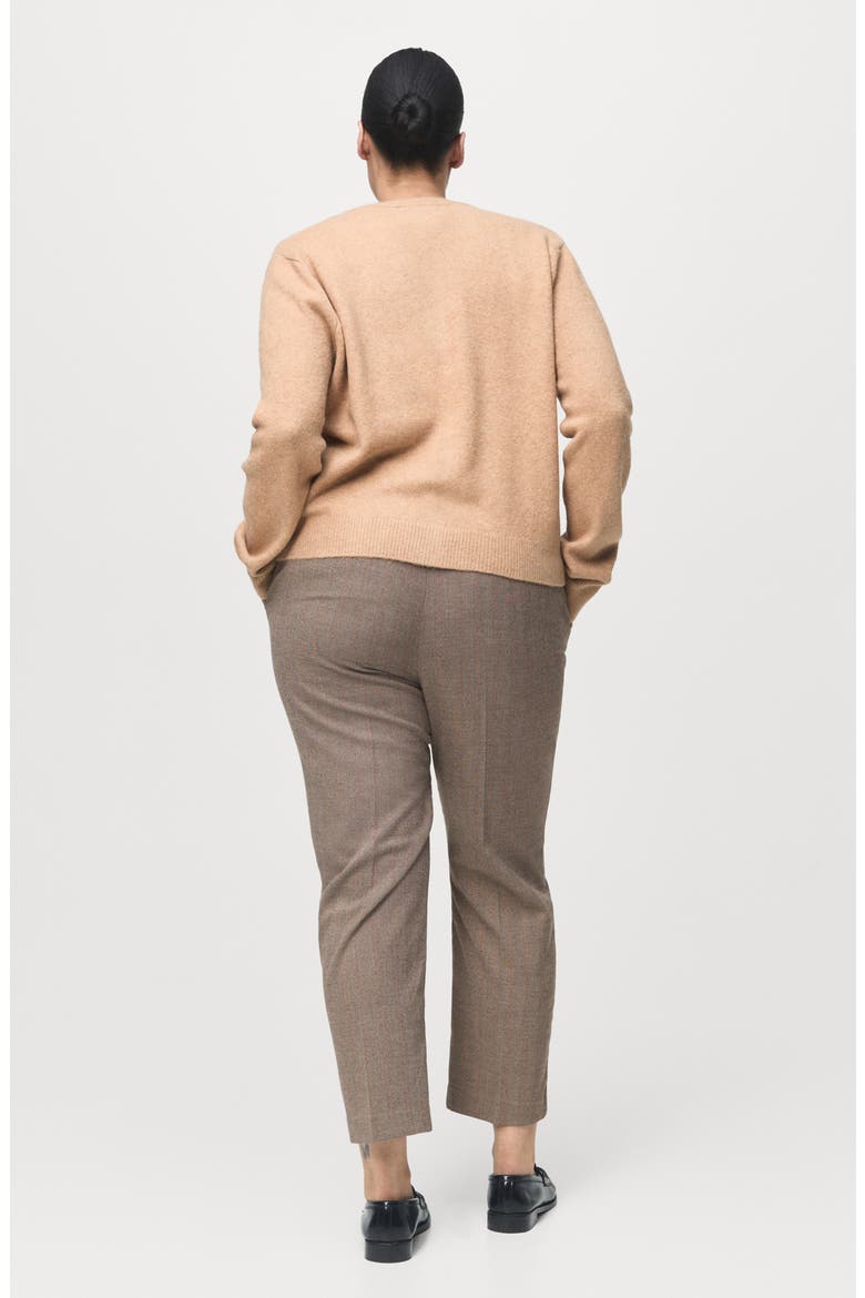 Pinstripe Ankle Pants, Alternate, color, LIGHT HEATHER GREY
