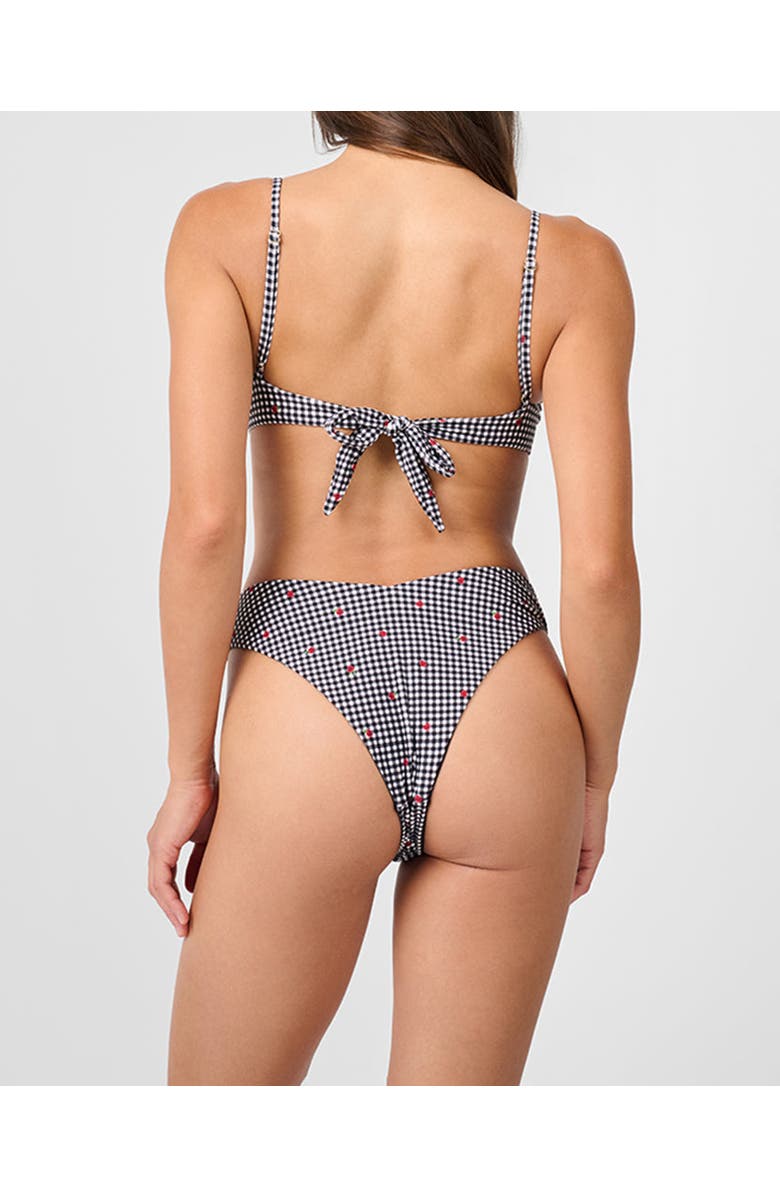 WeWoreWhat Full Coverage Underwire Bikini Top, Alternate, color, Black/Off White