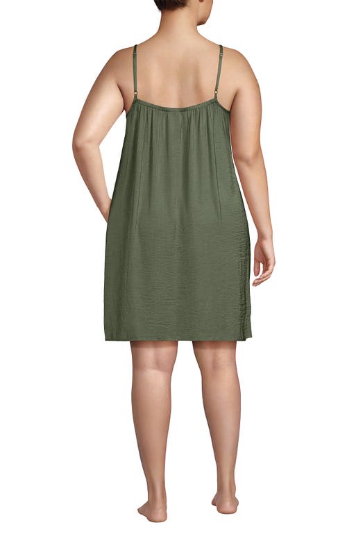LANDS' END LANDS' END MATTE SATIN 2 PIECE PAJAMA SET