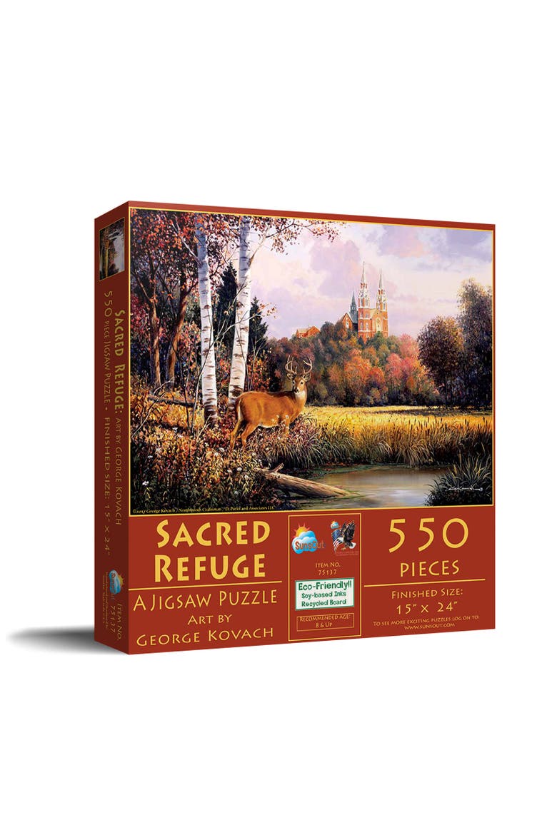 Sacred Refuge 550 piece Jigsaw Puzzle for Adults, Main, color, Multicolor