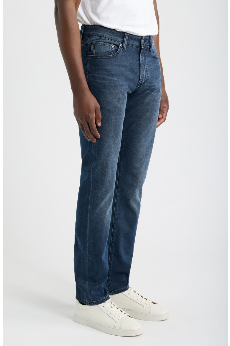 Russell Slim Straight Jeans, Alternate, color, COLD FORGE
