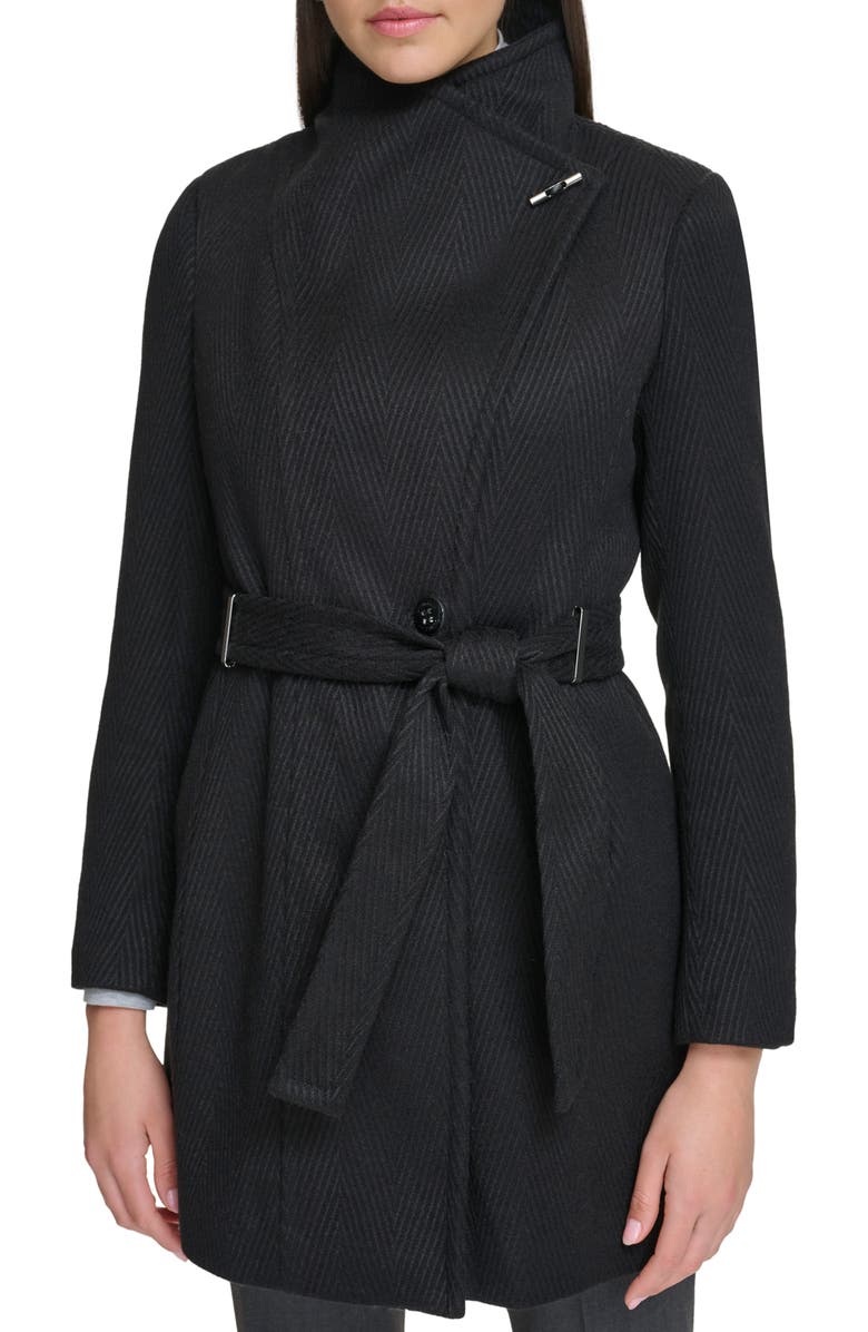 Calvin Klein Belted Coat, Alternate, color,