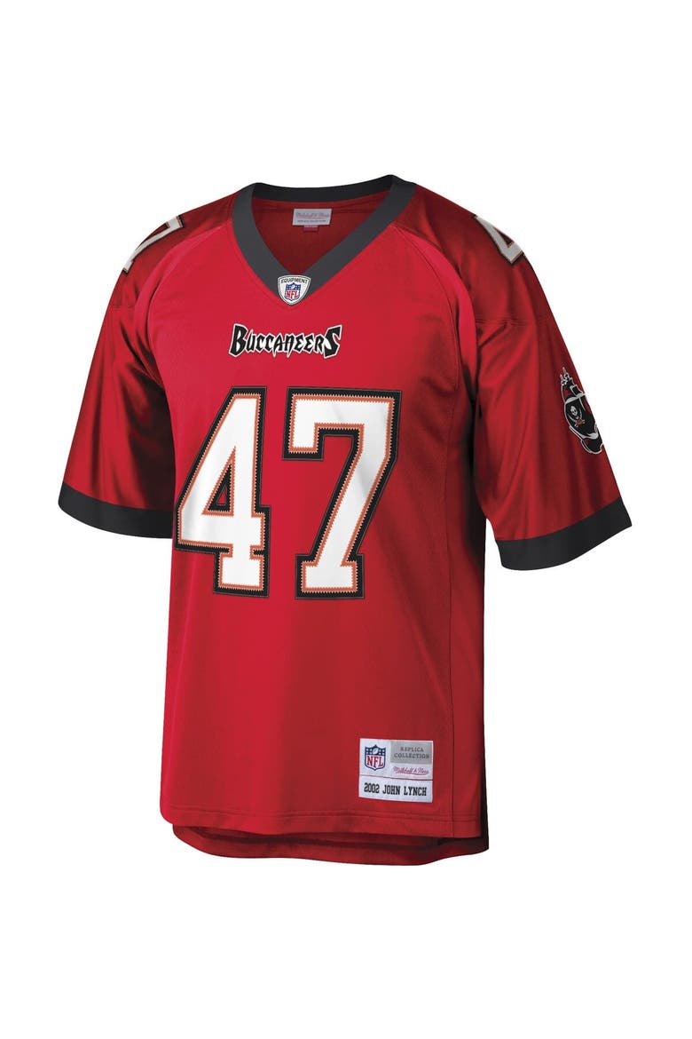 Men's Mitchell & Ness John Lynch Red Tampa Bay Buccaneers Legacy Replica Jersey, Alternate, color, Red