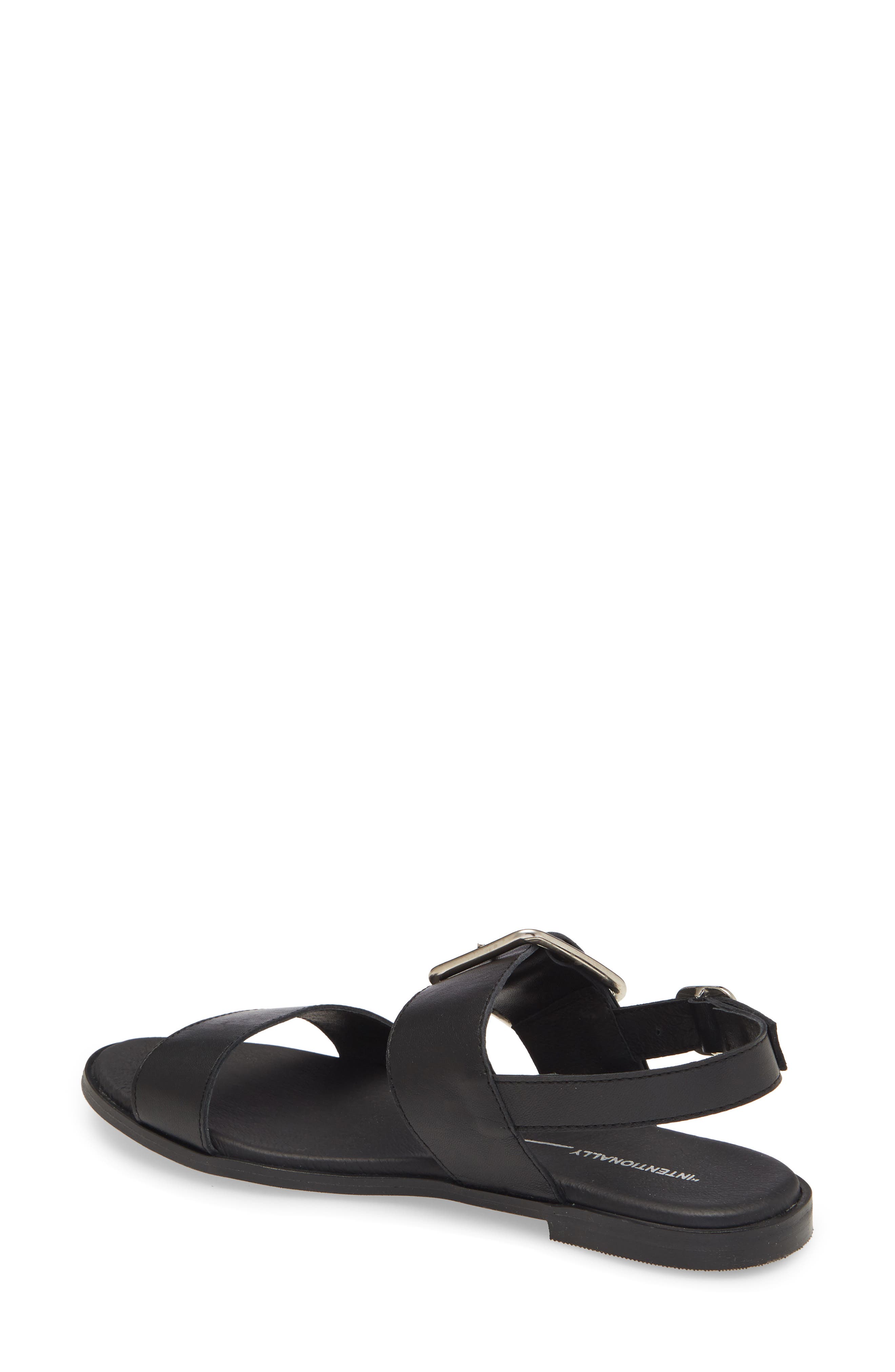 Max Slingback Sandal, Alternate, color, BLACK LEATHER