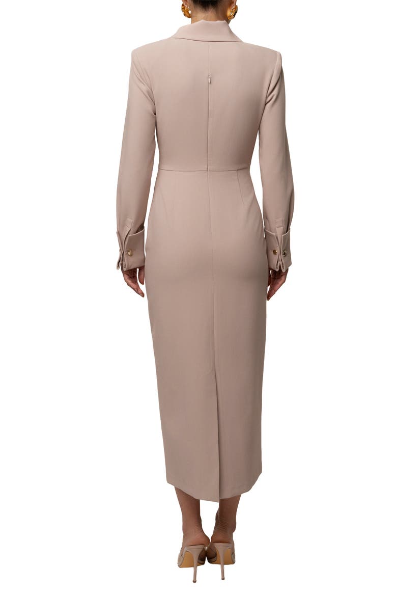 Manifest Blazer Midi Dress, Alternate, color, Beige