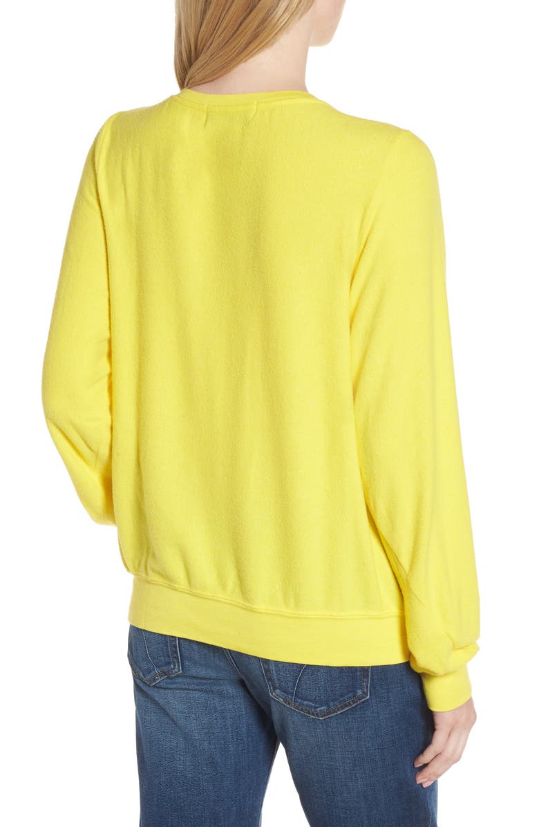 Wildfox 'Somewhere Sunny' Sweatshirt, Alternate, color,