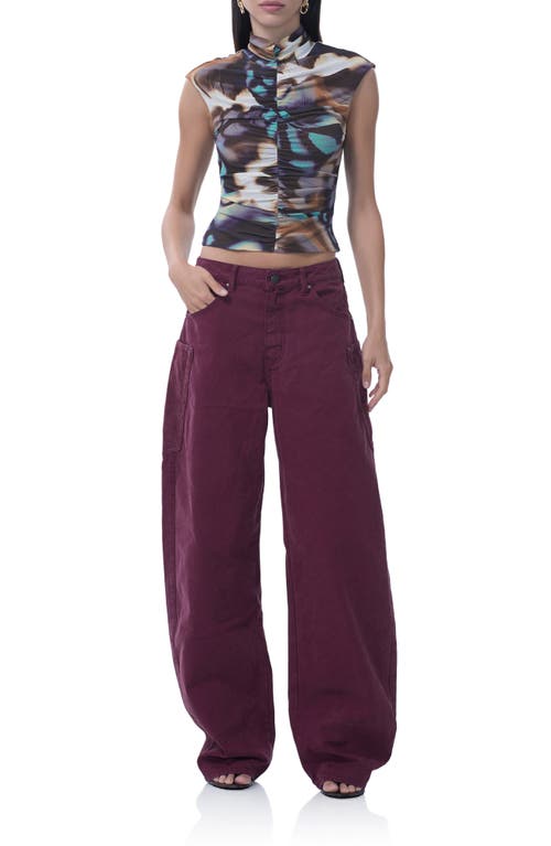 Afrm Jolie Mock Neck Sleeveless Top In Multi