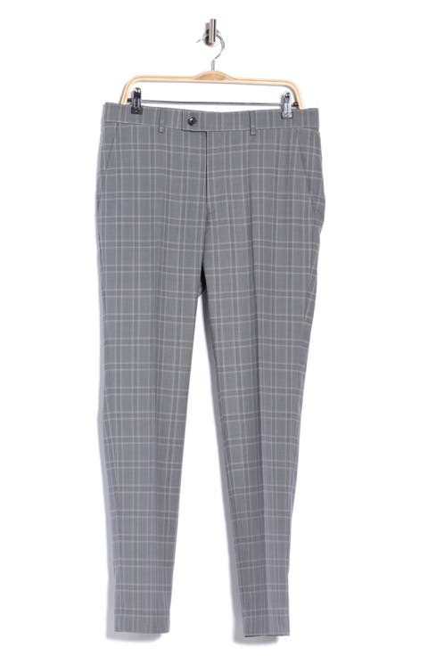 Tonal Plaid Trousers