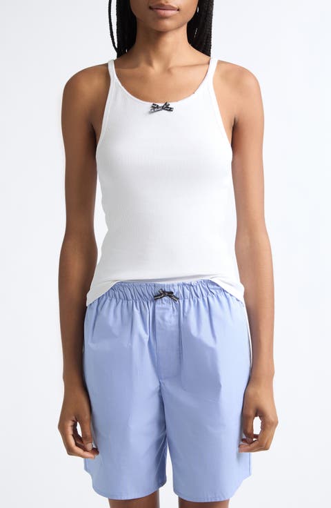 Stretch Cotton Rib Tank