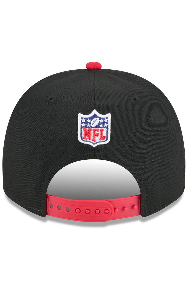 New Era Men's New Era  Black/Red Atlanta Falcons 2025 NFL Draft A-Frame 9FIFTY Snapback Hat, Alternate, color, Black