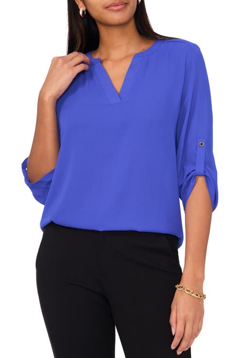Split Neck Blouse