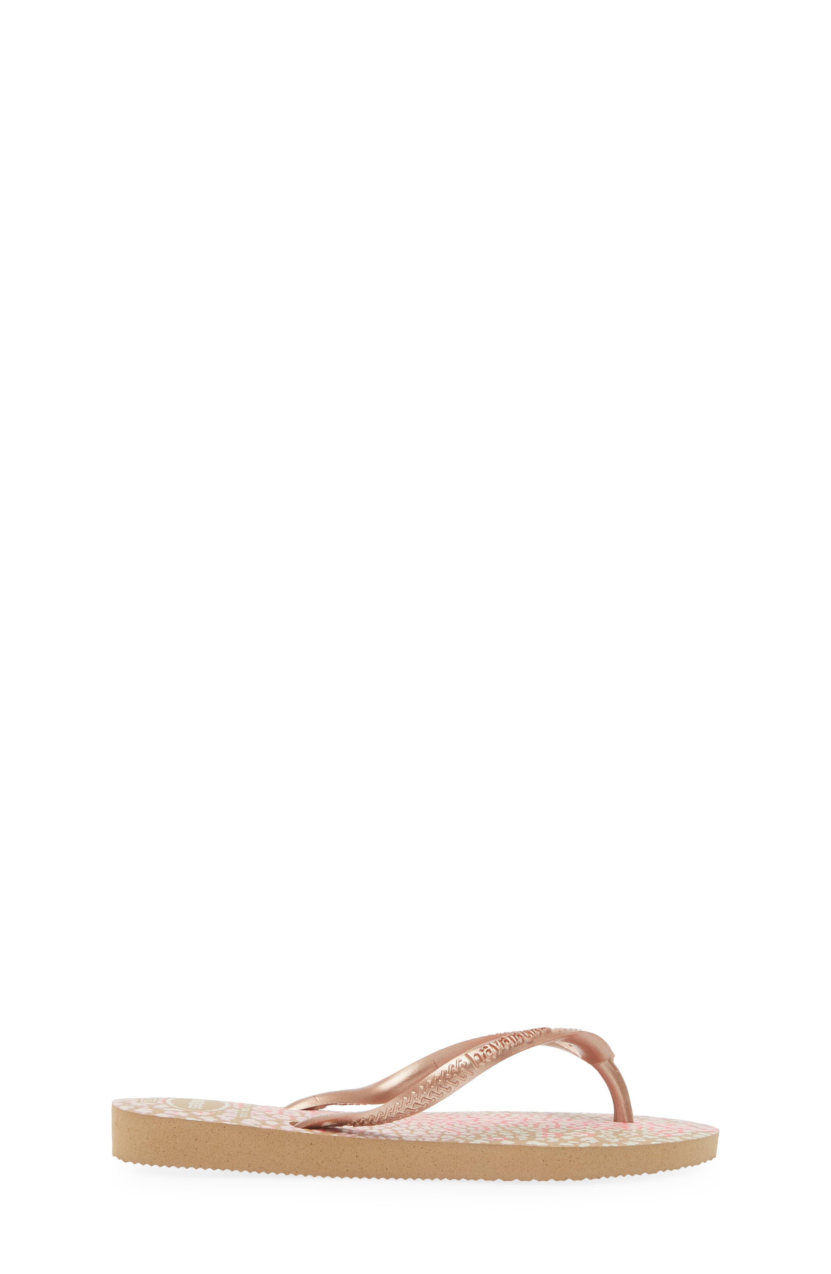 'Slim' Animal Print Flip Flop, Alternate, color, PINK