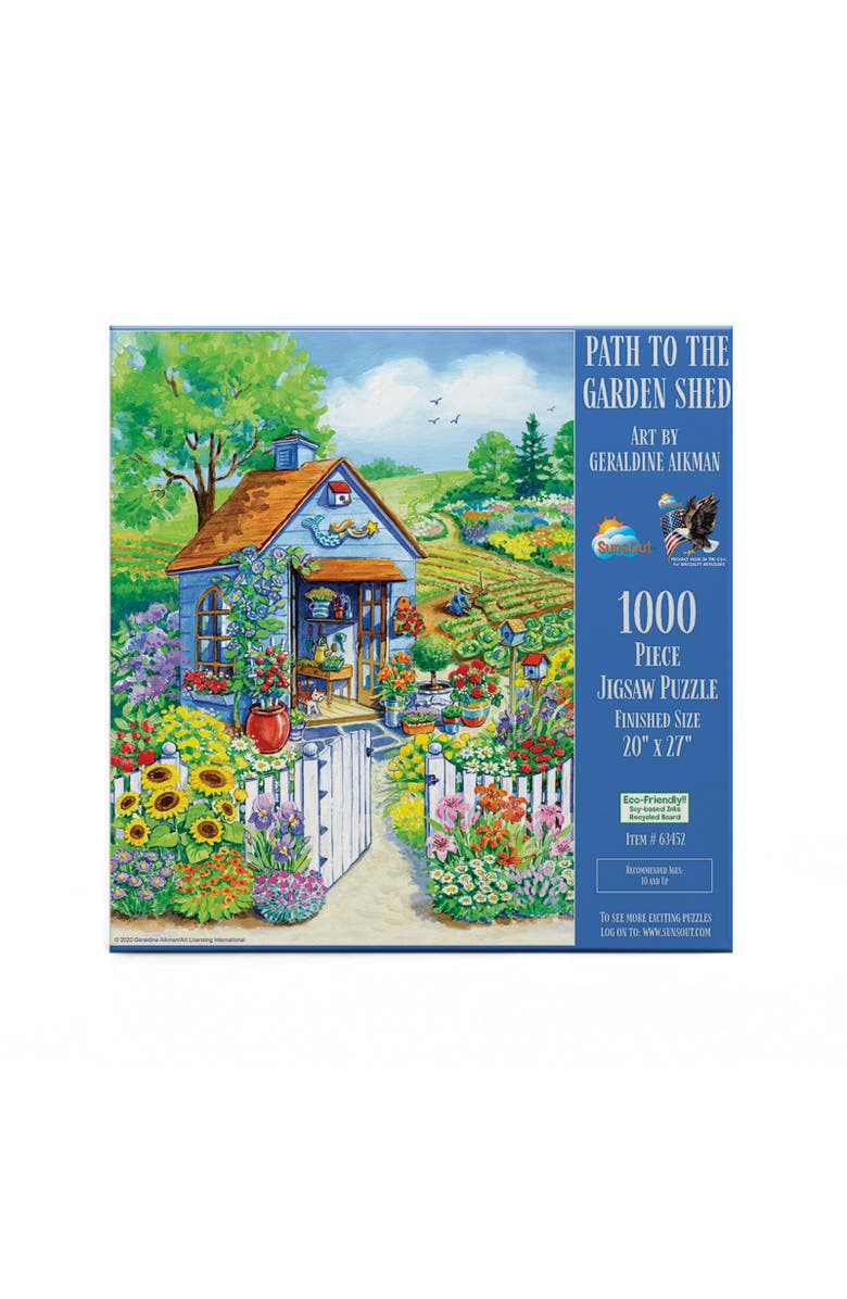 Sunsout Path to the Garden Shed 1000 piece Jigsaw Puzzle for Adults, Alternate, color, Multicolor