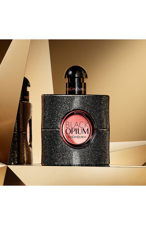 Saint Laurent Yves  Black Opium Eau De Parfum Set In Transparent